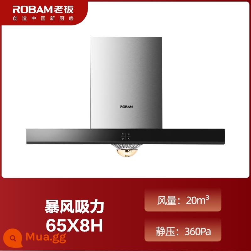 Boss 65X8H Phạm Vi Máy Hút Mùi Nhà Bếp Hút Lớn Phong Cách Châu Âu Đầu Hút Và Xả Hút Thuốc Chính Thức Hàng Đầu Store - xám