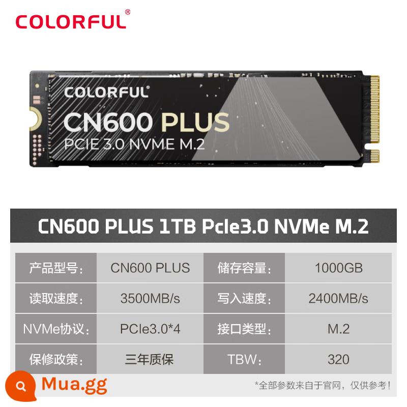 Đầy màu sắc CN600 CN700 512G/1T/2T ổ cứng thể rắn SSD máy tính để bàn NVMe máy tính xách tay 4TB - Sản phẩm mới CN600 1T PLUS đọc 3500MB/s