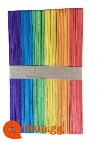 Que kem que gỗ Yidi que kem xây dựng mô hình nhà popsicle stick tự làm chất liệu handmade popsicle stick - 5 bó màu 180*10*2