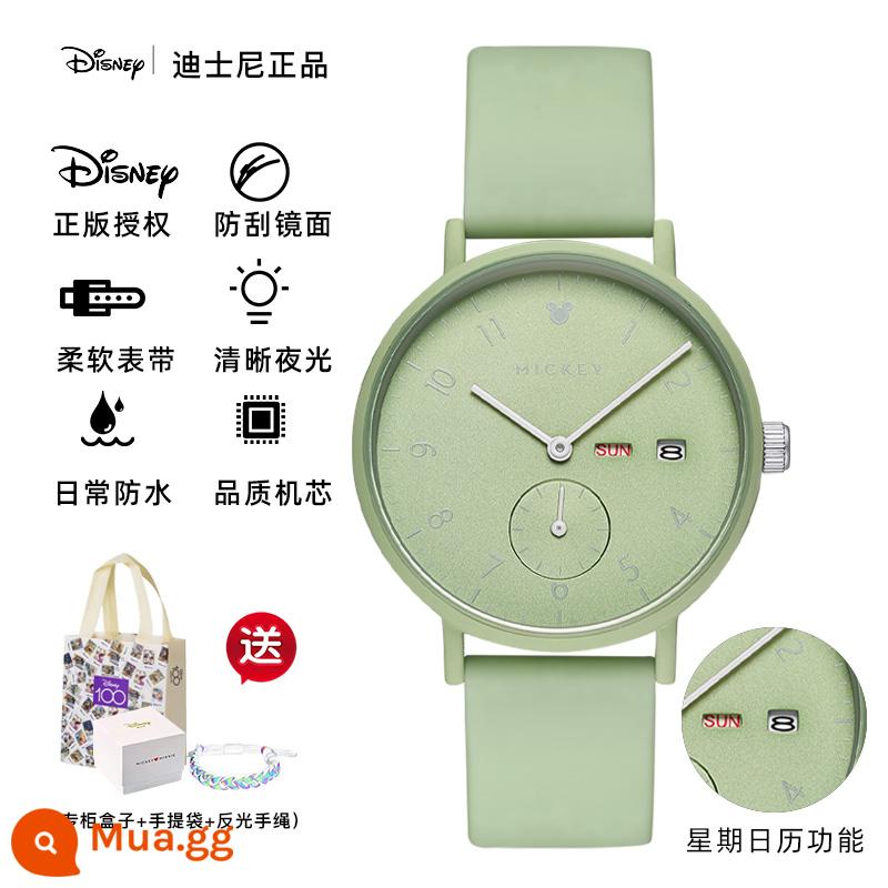 Đồng hồ Disney nữ học sinh cấp 2 giá trị cao học sinh cấp 3 2023 cơ khí chống nước mới kỳ thi đặc biệt - Matcha Green