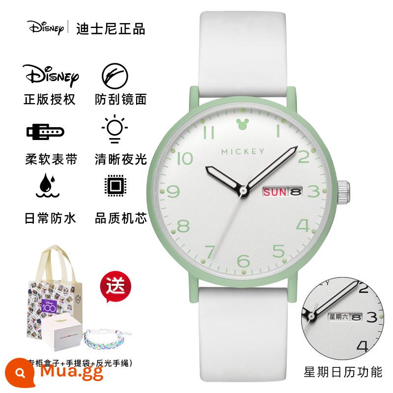 Đồng hồ Disney nữ học sinh cấp 2 giá trị cao học sinh cấp 3 2023 cơ khí chống nước mới kỳ thi đặc biệt - trắng tươi