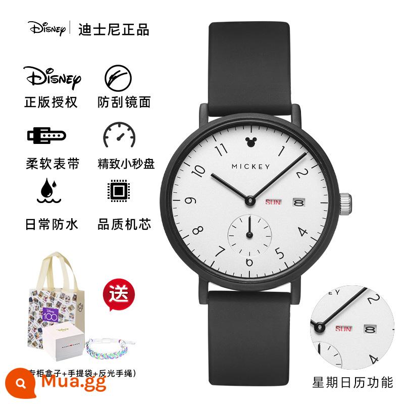 Đồng hồ Disney nữ học sinh cấp 2 giá trị cao học sinh cấp 3 2023 cơ khí chống nước mới kỳ thi đặc biệt - đen và trắng