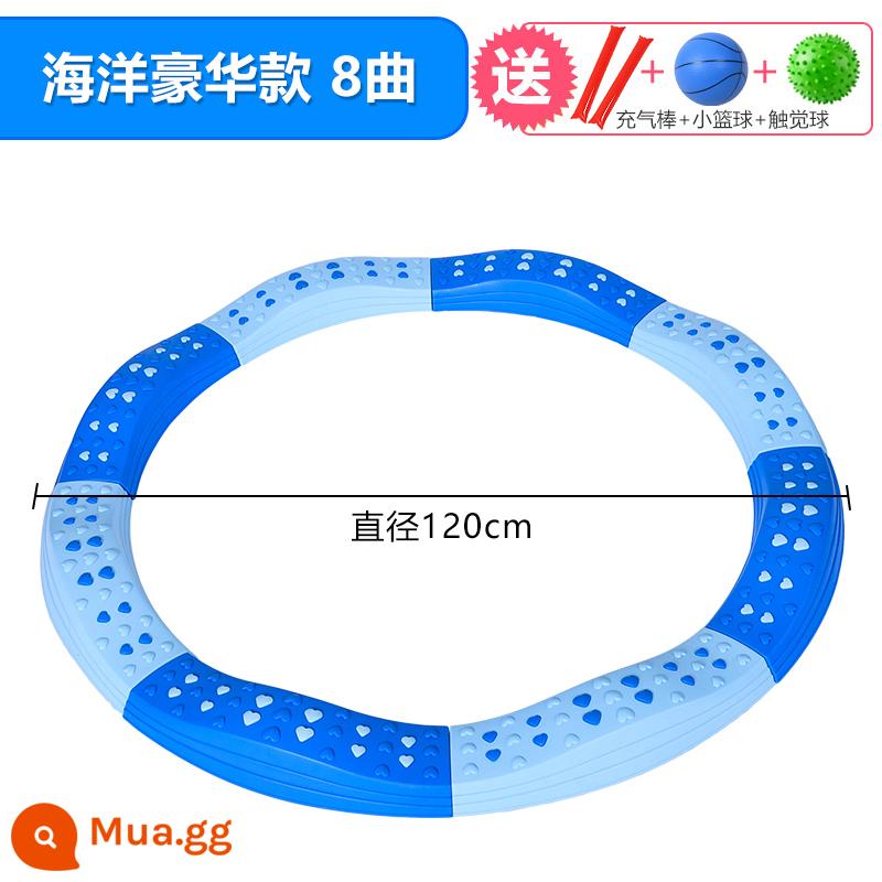 Tích hợp giác quan thiết bị đào tạo mẫu giáo bảng cân bằng xúc giác chân trẻ em cầu ván đơn cân bằng gỗ trong nhà đồ chơi gia đình - Ocean Deluxe 8 bài hát