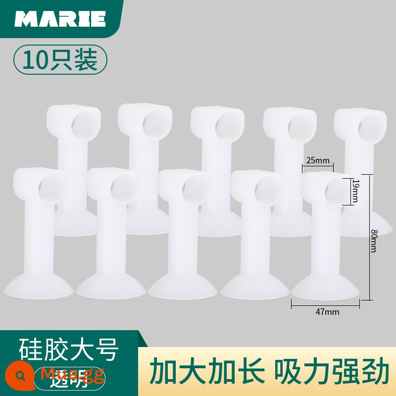 Cửa hút miễn phí đấm chống va chạm chặn cửa silicone chống va chạm hiện vật phòng trang điểm cửa mở rộng hàng đầu cửa hút chặn cửa chặn cửa - Silicon Lớn Trong Suốt 10