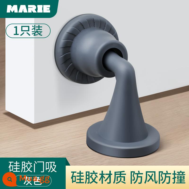 Cửa hút miễn phí đấm mới silicone chống va chạm chặn cửa cửa cảm ứng chặn cửa trang điểm cửa phòng cửa hút phía sau cửa hút cố định - Ưu đãi đặc biệt cho tấm hút sàn silicon màu xám