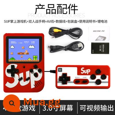 Máy chơi game cầm tay FC Super Mario SUP GAME BOX cầm tay TV đôi phiên bản hoài cổ cộng với arcade - Đôi (400 trong 1) màu đỏ