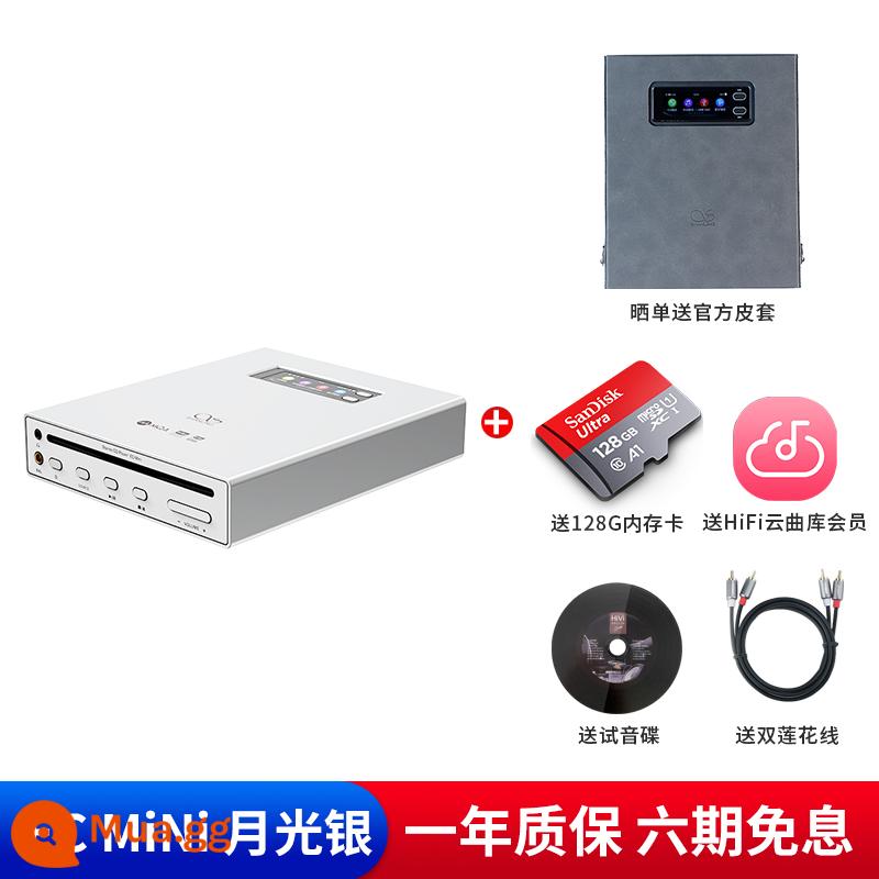 Shanling EC Mini Di Động CD HD Không Bị Biến Dạng Bluetooth Xe Ngoài Trời Để Bàn CDAll - ánh trăng bạc