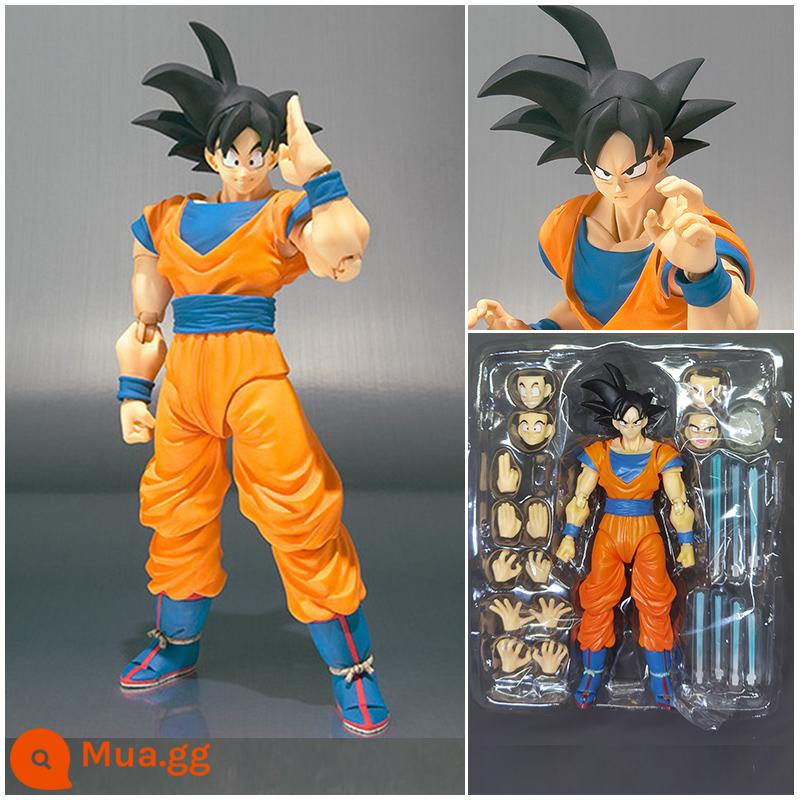 Trong nước shf Dragon Ball mô hình siêu di động Monkey King Vegeta Zamas Saiyan búp bê đồ chơi - Ngộ Không thế hệ thứ hai (16cm đi kèm chân đế và phụ kiện)