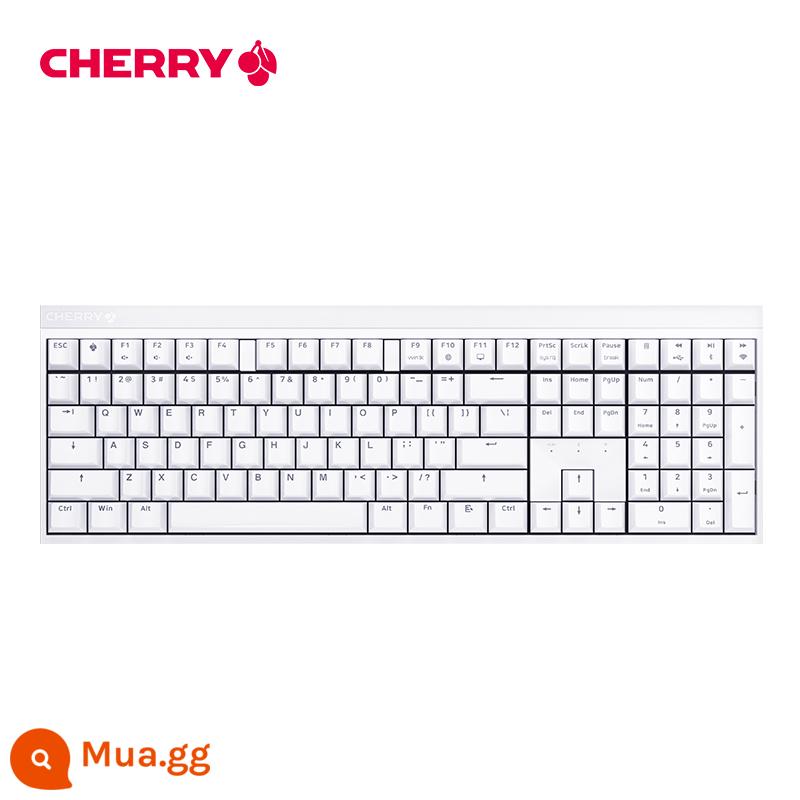 ANH ĐÀO Cherry MX2.0S Bàn Phím Cơ Màu Sắc Quang Điện Thi Đấu Game Không Dây 108 Phím Có Dây Đen Trà Xanh Trục Đỏ - Kích thước đầy đủ ba chế độ không dây màu trắng mờ