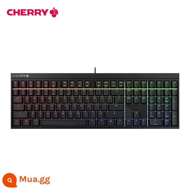 ANH ĐÀO Cherry MX2.0S Bàn Phím Cơ Màu Sắc Quang Điện Thi Đấu Game Không Dây 108 Phím Có Dây Đen Trà Xanh Trục Đỏ - Đèn màu đen [phiên bản có dây] kích thước đầy đủ