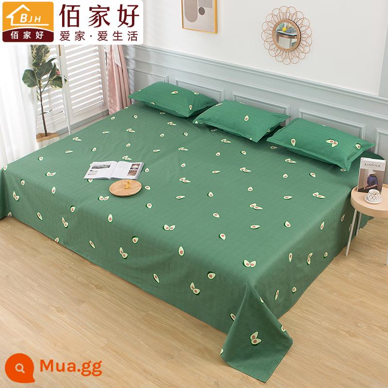 Bông dày Bed Rough Bed Single One Piece 100 Full Cotton Tatami Nông thôn Gối lớn Bộ gối đôi - trái bơ