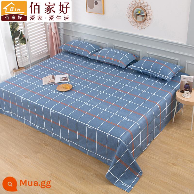 Bông dày Bed Rough Bed Single One Piece 100 Full Cotton Tatami Nông thôn Gối lớn Bộ gối đôi - nhạc blues