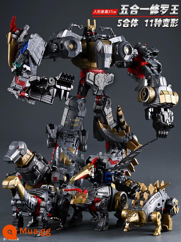 Đồ chơi trẻ em biến dạng hình khủng long Hercules King Kong hợp kim chính hãng Optimus tw column Mô hình robot Bumblebee - Shura King phiên bản nâng cấp 5 trong 1