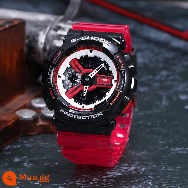 Đồng hồ CASIOCASIO xanh dương nam g-shock thể thao sinh viên chống nước sương mù xanh chống sốc kháng từ GA-100 - GA-110RB-1A