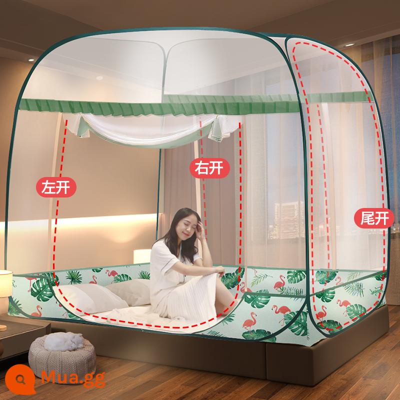 Hộ gia đình mới màn chống muỗi yurt miễn phí lắp đặt phòng ngủ trẻ em cao cấp chống rơi ký túc xá sinh viên tài khoản mẫu 2022 yf - Flamingo [Gauze Style] Ba Cửa