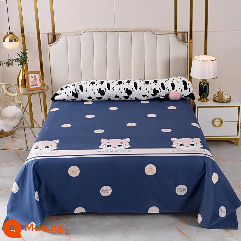 Người Nam Cực đã giặt ga trải giường cotton ký túc xá đơn sinh viên giường đôi 1,5m ký túc xá trẻ em ga chăn nam - Mong chờ-XL