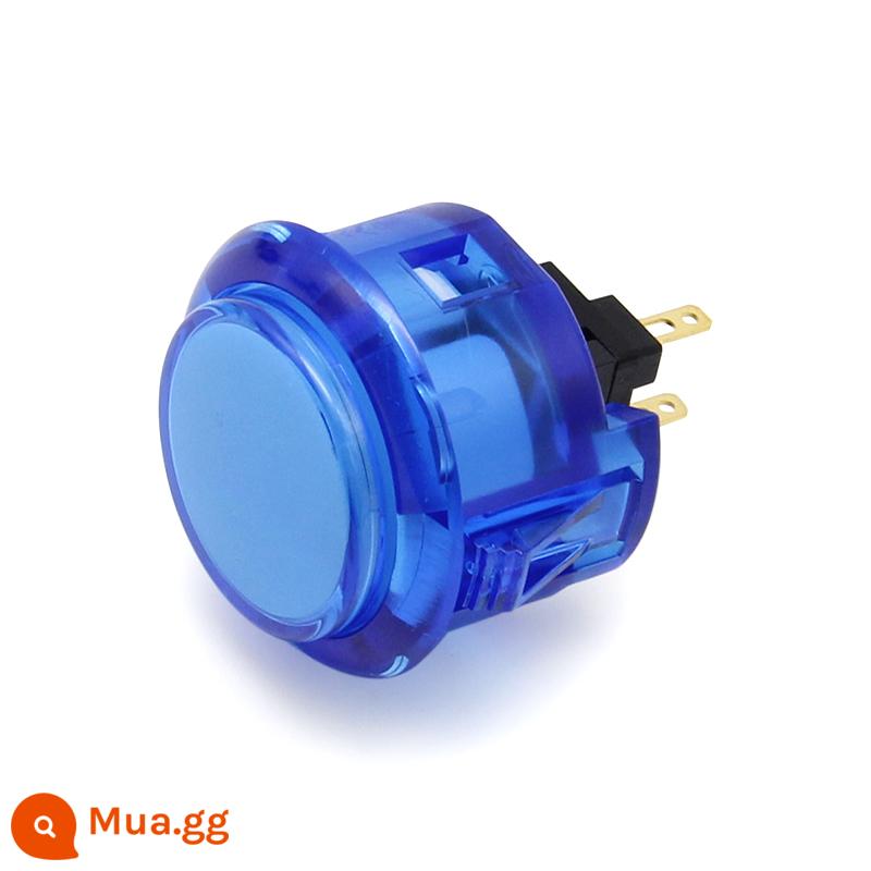 Phụ kiện cần điều khiển arcade Boxing Fighter/QANBA Nút thẻ 30/24mm Nút Boxing Fighter nút ba và các nút vàng trong suốt nhiều màu tùy chọn - Nút màu xanh trong suốt Sanhe 30mm