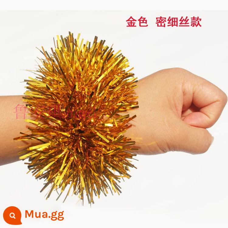 Mẫu giáo khiêu vũ hoa cổ tay 61 Ngày thiếu nhi thể hiện tay sequin hoa thể thao cuộc họp đạo cụ chuông vòng tay - Phong cách lụa dày đặc vàng