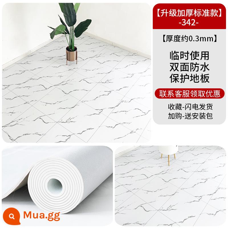 Sàn nhà dày da tân trang nhà thảm sàn xi măng được lát trực tiếp miếng dán sàn bằng nhựa PVC chịu mài mòn tự dính - Da Oxford dày nâng cấp 342 [20 phẳng]