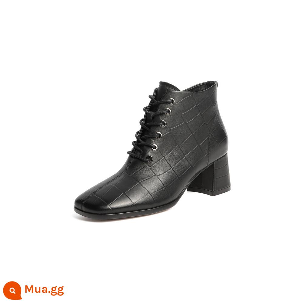 Boots Fashion Boots Mall Winter của phụ nữ giống như da cừu ép hoa chuyển đổi hàng đầu plel x2m1ddd1 - đen