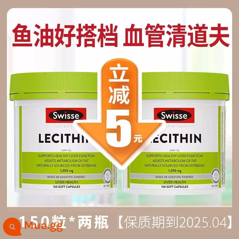 Kho ngoại quan Úc Swisse Soy Lecithin Softgels 1200mg 150 Viên Chăm Sóc Sức Khỏe Tim Mạch - Quân đội xanh