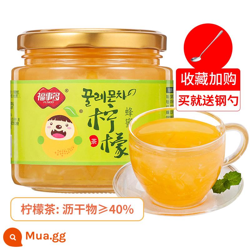 Trà bưởi mật ong Fushiduo Chanh dây Đồ uống đóng hộp Trà trái cây ngâm nước Đồ uống pha - [Thoát nước ≥ 40%] Trà chanh [Thu mua tặng thìa]