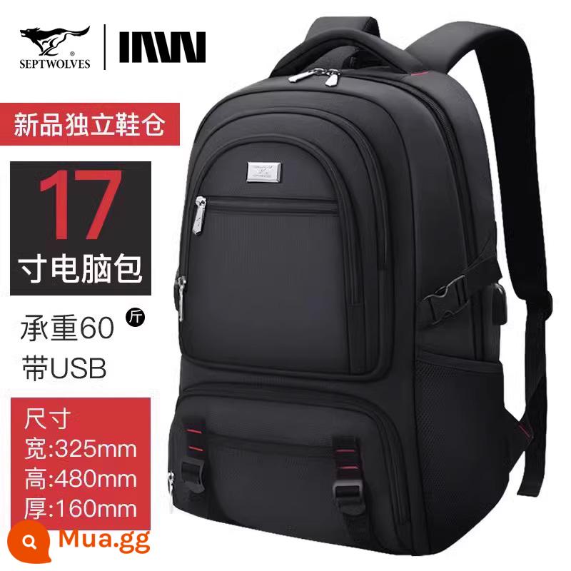 Septwolves Ba Lô Nam Công Suất Lớn Ba Lô 2022 Mới Công Tác Du Lịch Túi Máy Tính Cổ Bé Trai Schoolbag - Sản phẩm mới [Kho giày độc lập]