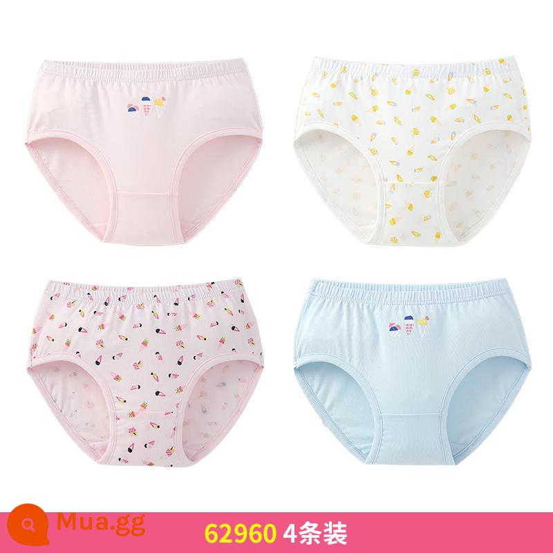 Quần lót trẻ em Inblen bé gái boxer bé gái modal cotton tam giác bé trung và lớn quần đùi boxer trẻ em - 62960