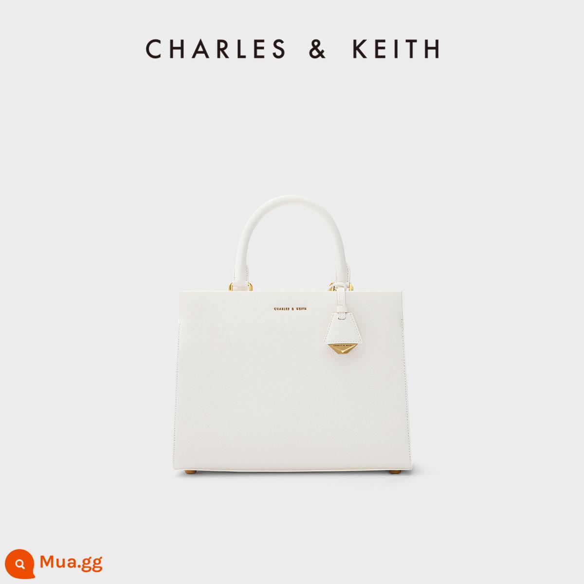 [Quà tặng ngày của mẹ] Túi xách nữ đeo vai CHARLES&KEITH CK2-50160095-2 - CK2-50160090-1 Trắng trắng