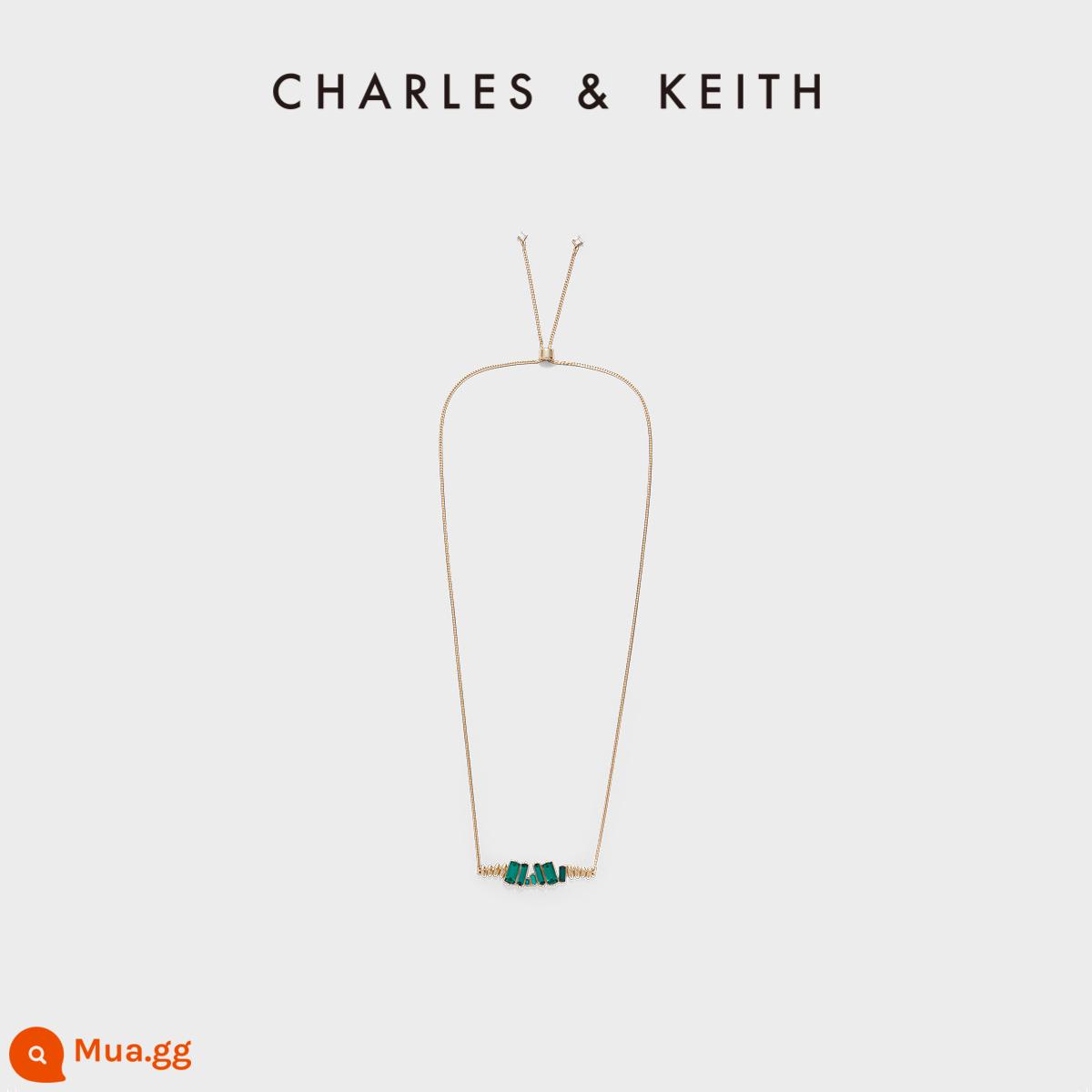 CHARLES&KEITH22 sản phẩm mới mùa thu đông CK5-12120330 loạt phụ kiện kính nhiều màu sắc - Vòng cổ CK5-22120311-Xanh xanh