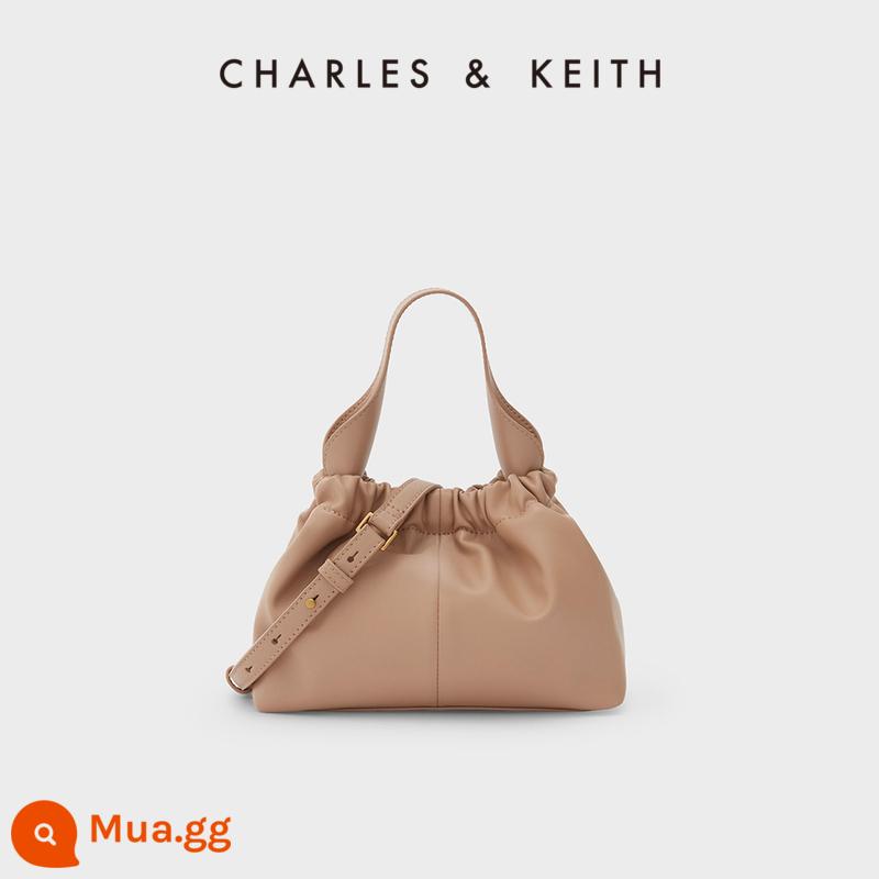 Túi CHARLES&KEITH Mềm Mại Cá Tính CK2-10151077 Túi Nữ Chocolate Messenger Cloud Túi - Be