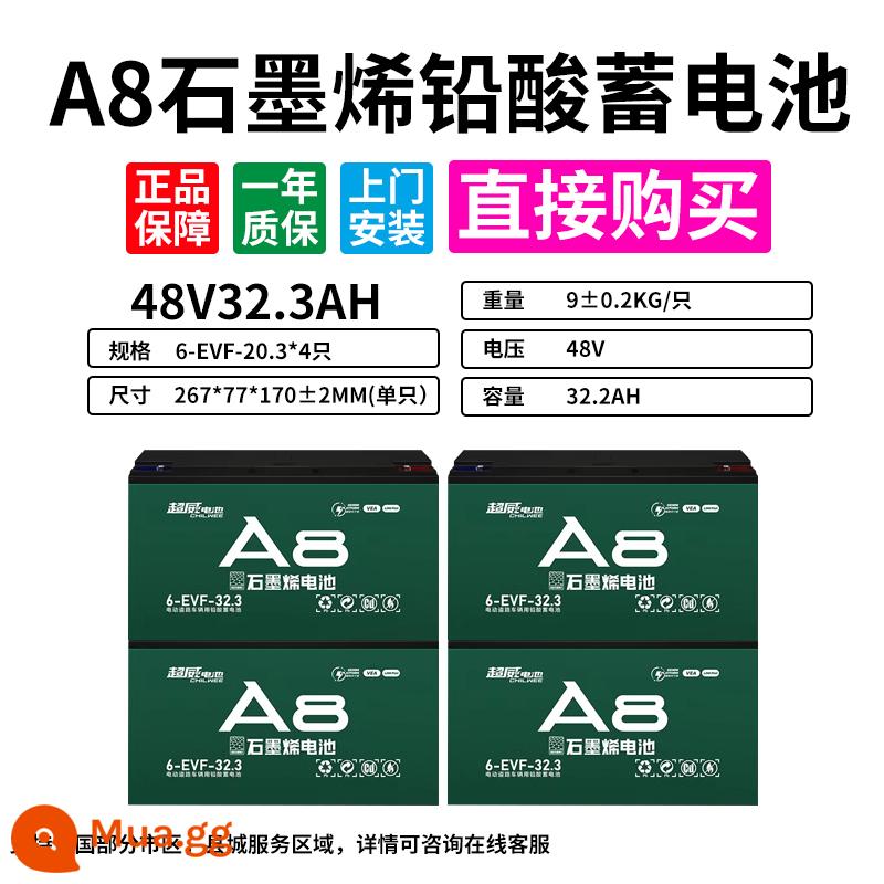 Chaowei Zhen A+ pin graphene 48v60v72v12ah20A pin axit chì xe điện hai hoặc ba bánh tiêu chuẩn quốc gia - Graphene mới 48V32A (không mua trực tiếp pin cũ)