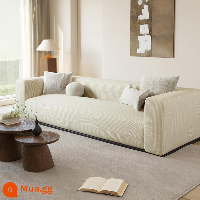 [Princess Produced] Bọc ghế sofa chống thấm đàn hồi toàn diện wabi sabi gió màu trắng kem bọc ghế sofa cố định chống trượt - màu cà phê sữa