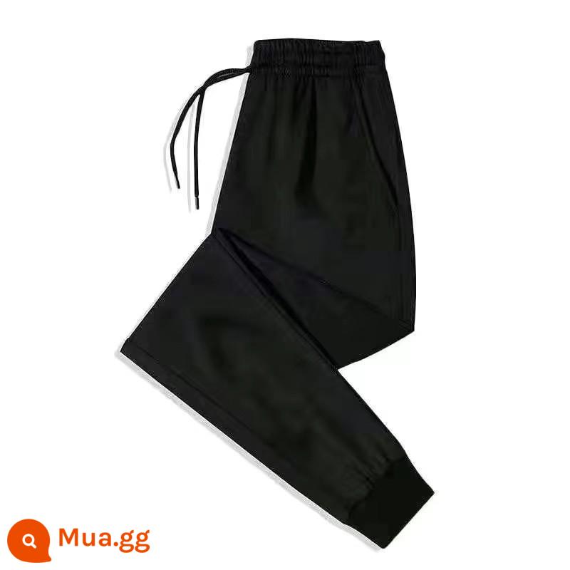 Quần jean nam xuân thu, quần nam, quần legging, quần ống rộng, quần áo bảo hiểm lao động hàn chống mài mòn nơi làm việc - Màu đen tuyền [kiểu thông thường thông thường]