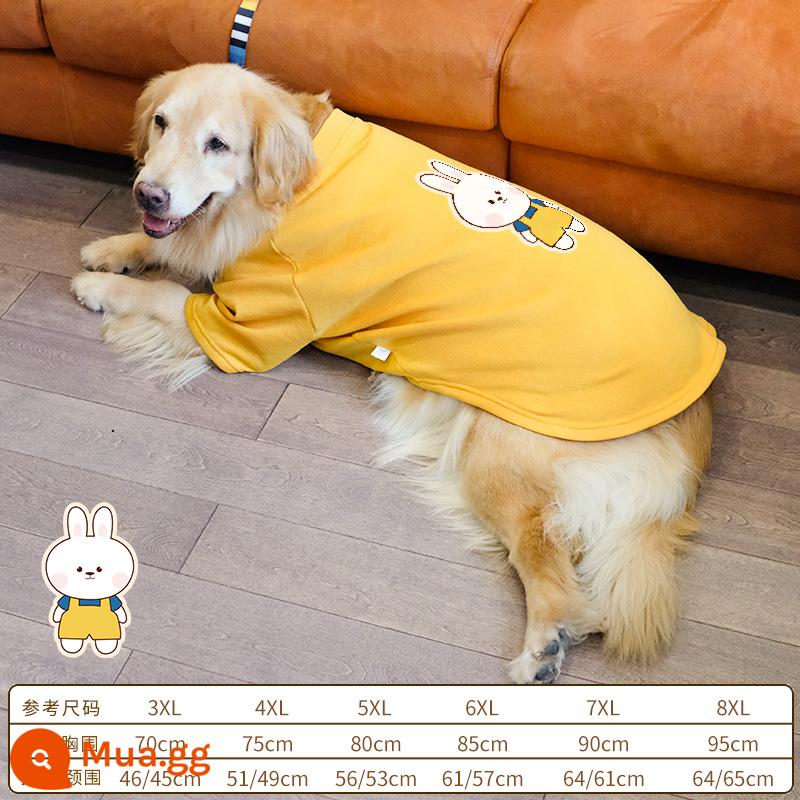 Golden Retriever Quần Áo Mùa Xuân và Mùa Thu Phần Mỏng Labrador Samoyed Trung Bình Cho Chó Lớn Thú Cưng Ấm Áp Cho Chó Lớn Quần Áo Mùa Thu Đông - (Phong cách mỏng mùa xuân và mùa thu) Thỏ túi em bé màu vàng