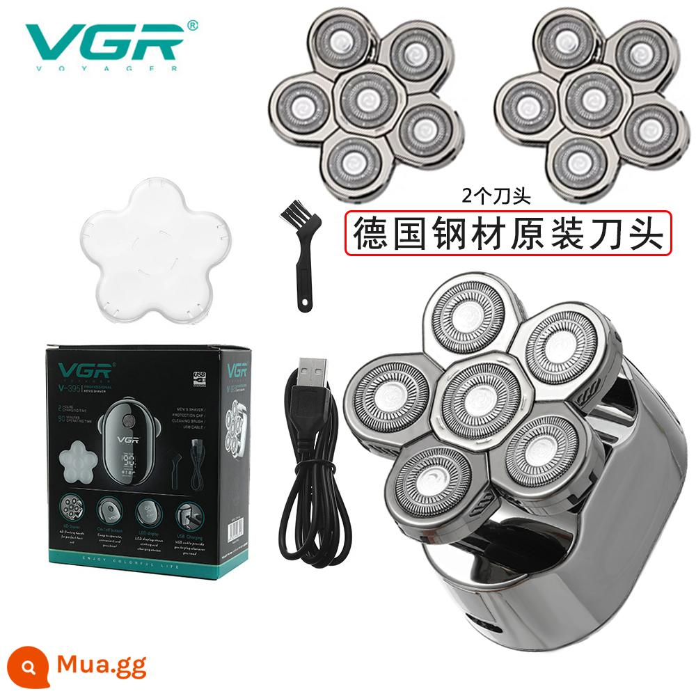 Thiết bị gốc của Đức với phụ kiện đầu 6 dao dao cạo đa năng giặt đầu hói hiện vật Phụ kiện đầu 6 dao - Máy hói đầu + 2 đầu cắt dự phòng 395 + 2 đầu cắt dự phòng