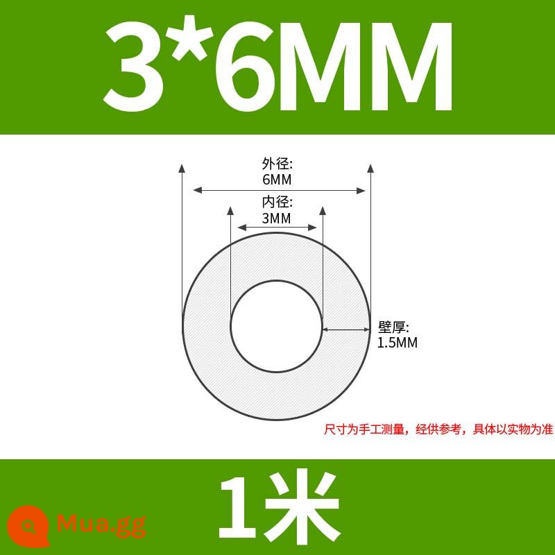 Ống Teflon PFA FEP F46 4/6/8/10 Ống PTFE trong suốt Ống Teflon PTFE - 3*6mm (giá 1 mét)