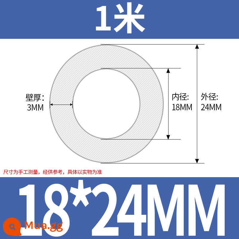 Ống Silicone Ống Cao Su Silicone Không Mùi Thực Phẩm Cấp Ống Nước Hộ Gia Đình Chịu Nhiệt Độ Cao Đàn Hồi Trong Suốt Vòi - 18*24 (giá mỗi mét)