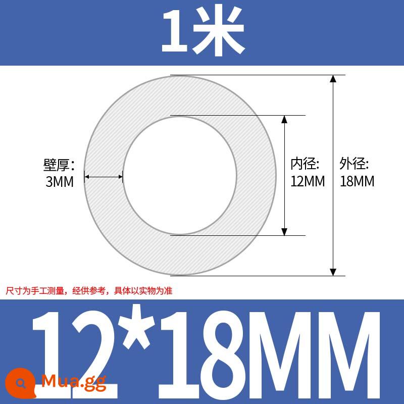 Ống Silicone Ống Cao Su Silicone Không Mùi Thực Phẩm Cấp Ống Nước Hộ Gia Đình Chịu Nhiệt Độ Cao Đàn Hồi Trong Suốt Vòi - 12*18 (giá 1 mét)