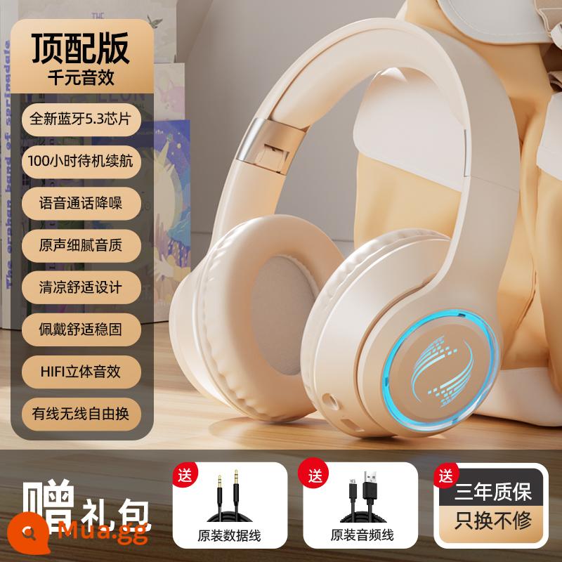 Tai nghe không dây Bluetooth E-Sport Tai nghe không dây Giảm tiếng ồn và cách âm để chơi game và chạy Tuổi thọ pin siêu dài Thích hợp cho Apple và Sony - Fengyun Edition Yunyan White [Mũ tai nhỏ phù hợp với tai nhỏ] (chip Bluetooth 5.2 ☆ pin 400 mAh ☆ Hiệu ứng ánh sáng mát mẻ đầy màu sắc - có thể chuyển đổi)