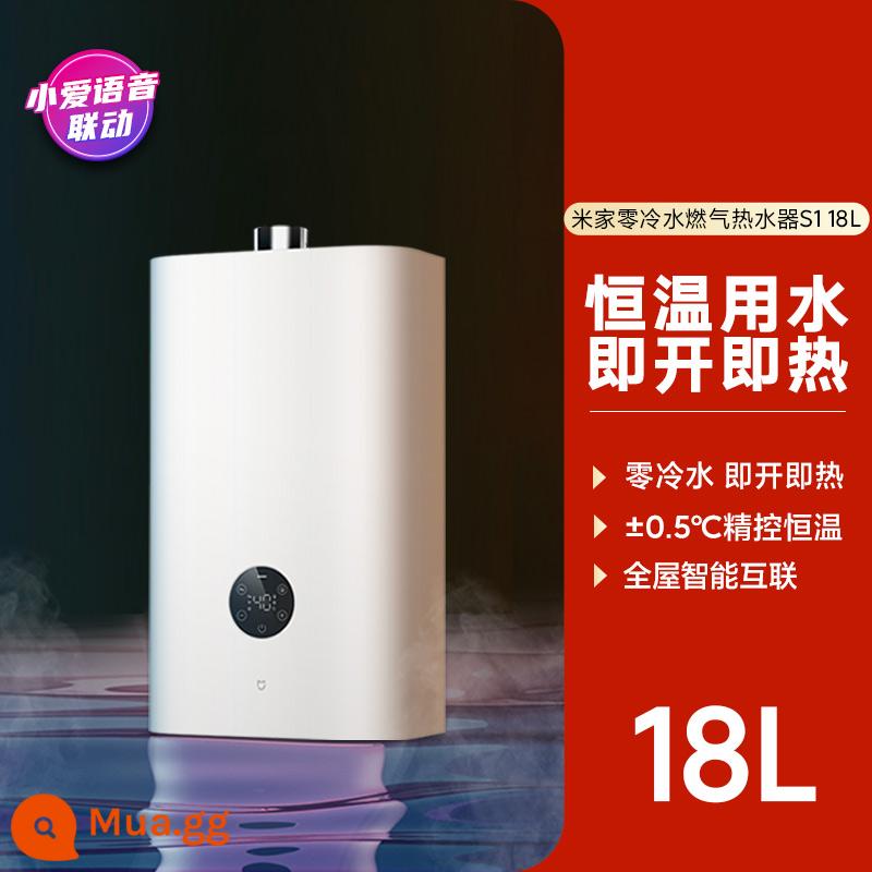 Xiaomi Mi Family Gas Water Máy nước nóng 18L không -cold Nước nước nóng nước nóng Máy nước nóng Cửa hàng hàng đầu cửa hàng - Trắng