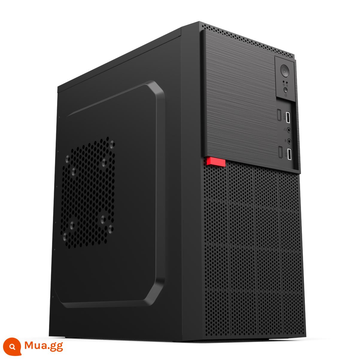 matx lắp ráp máy tính để bàn máy tính mini mini atx máy chủ nhỏ khung cung cấp điện thiết lập tự làm văn phòng kinh doanh máy chủ vỏ - Lingyue-Đen