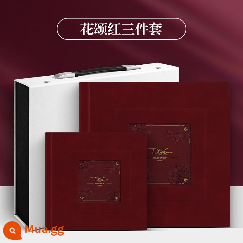 High -end Pha tinh Pha ảnh cưới Tinh chế Sách ảnh Nhập album ảnh cưới ảnh cưới - Hoa Tùng Hồng