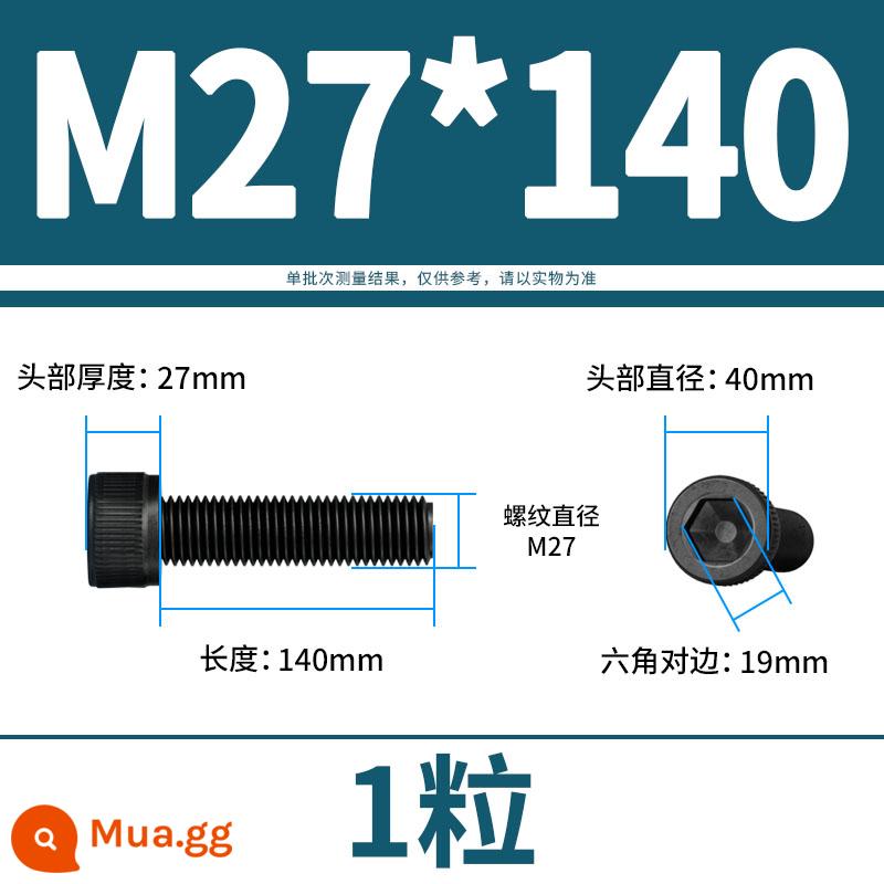 Vít lục giác bên trong bu lông cường độ cao 12.9 đầu cốc hình trụ đầu vít đầy đủ răng M3M4M5M6M8M10M12 - M27*140