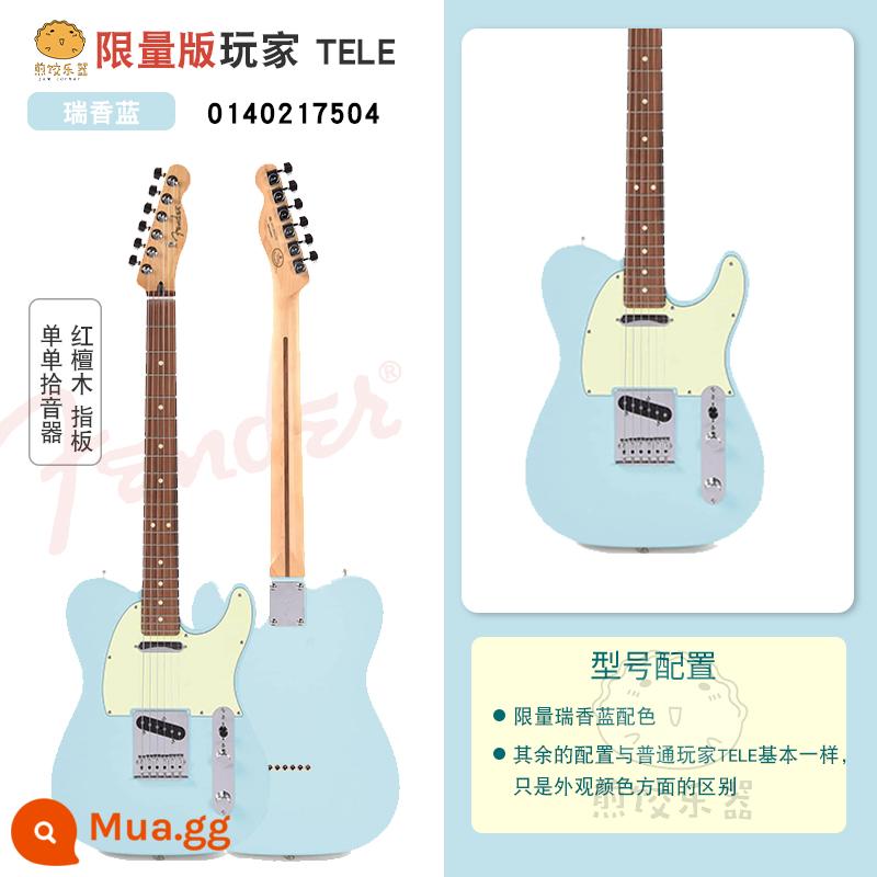 Fender Fanta Electric Guitar Player New Ink Player Series 014-4523 Mofin Electric Guitar Set - TELE [Giới hạn] Gỗ đàn hương đỏ Daphne Blue (0140217504)