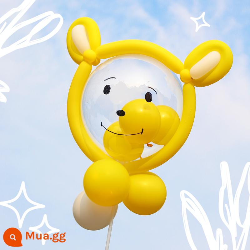 Người nổi tiếng trên mạng lợn lợn bobo bóng phim hoạt hình trẻ em hình động vật thỏ gian hàng trang trí bong bóng dạ quang gói vật liệu sáng tạo - Gấu Nhỏ: Nhận bơm + bút khi bạn sử dụng 2 cái trở lên