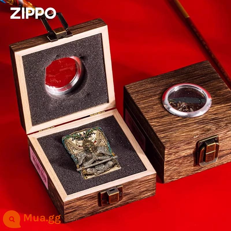 Bật lửa zippo chính hãng chính hãng nam chính hãng thông minh dũng cảm nhiên liệu chống gió bộ sưu tập cá tính quà tặng - Monkey King - Đồng [Máy ​​đơn không dầu]