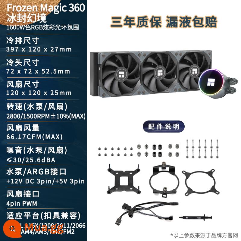 Quạt tản nhiệt CPU tản nhiệt nước tích hợp Limin Frozen Magic 360/240ARGB - Frozen Magic 360 Frozen Fantasy