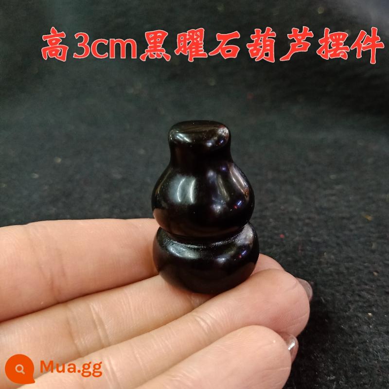 Nhỏ 3cm5cm ngọc trắng bầu obsidian bầu vàng ngọc đá bầu túi trang trí ô tô ngọc bầu - Bầu đá obsidian size nhỏ cao 3cm