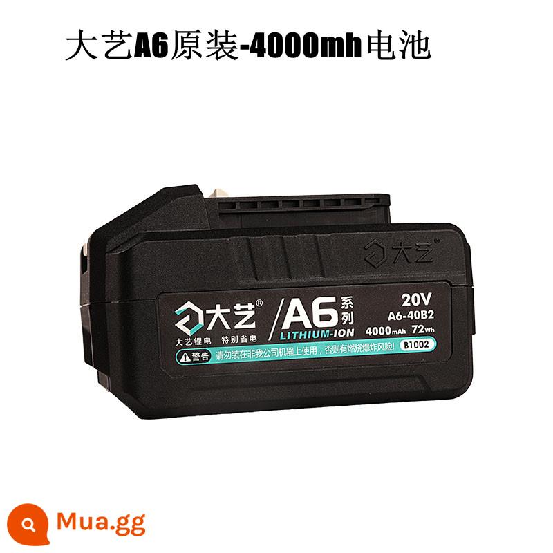 Dayi A6 Pin Lithium 20V4000 Sạc Chính Hãng Đa Năng Điện 6601 Máy Khoan Búa Máy Mài Góc Điện Thấy 6801 Trần Cơ - Pin Dayi A7-4000 [2 pin và một lần sạc] Máy A6 đa năng